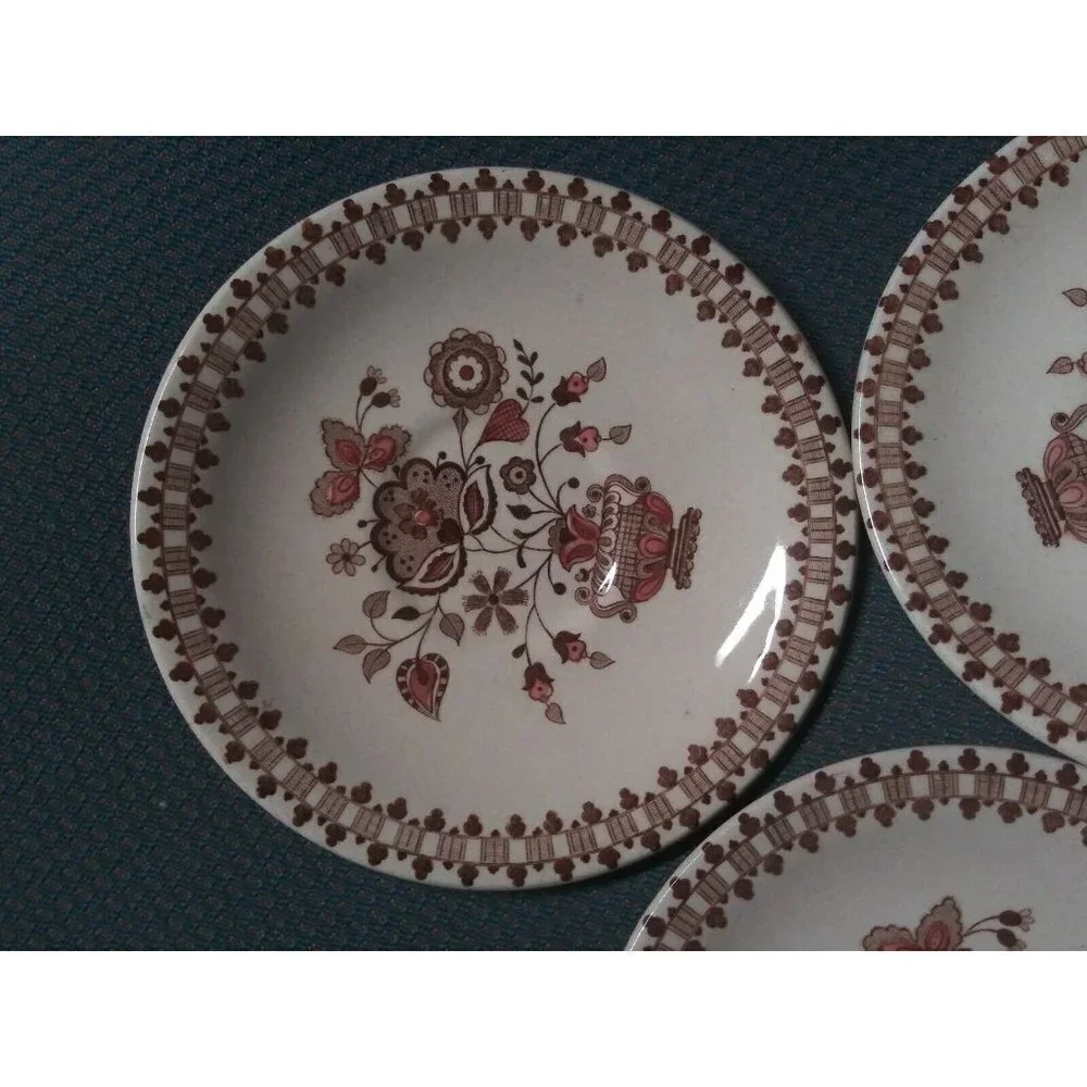 lot of 3 Johnson Brothers saucers Jamestown Staffordshire Old Granite replacemen